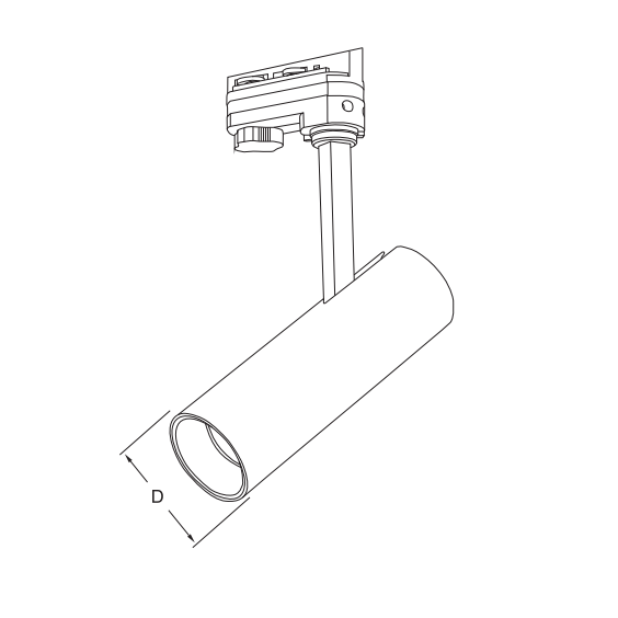 Artemi Dali 20/30/40 W integriertes LED-Schienenbeleuchtungsset in Schwarz für Privatwohnungen für gewerbliche Ladenbeleuchtung