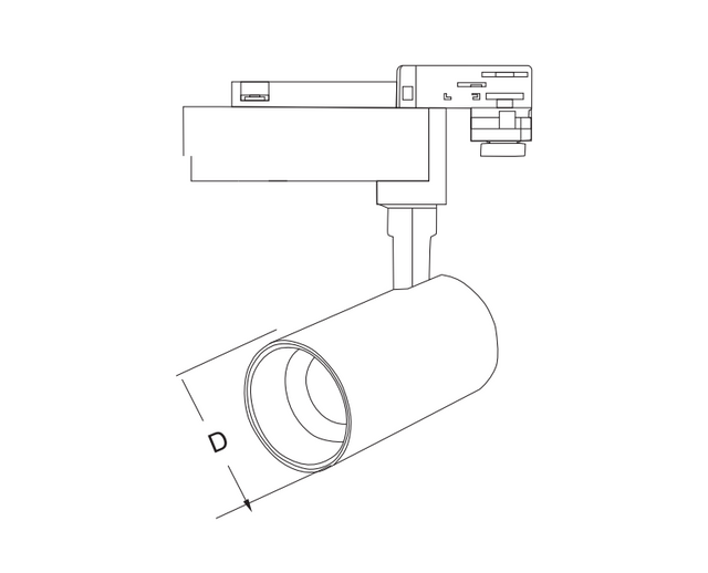 Ares Großhandel COB-Lampen LED-Schienenlicht Zoombares Dali 0-10 V 20 W dimmbares Trackspot-Licht für Museumsgalerie-Schienenbeleuchtung